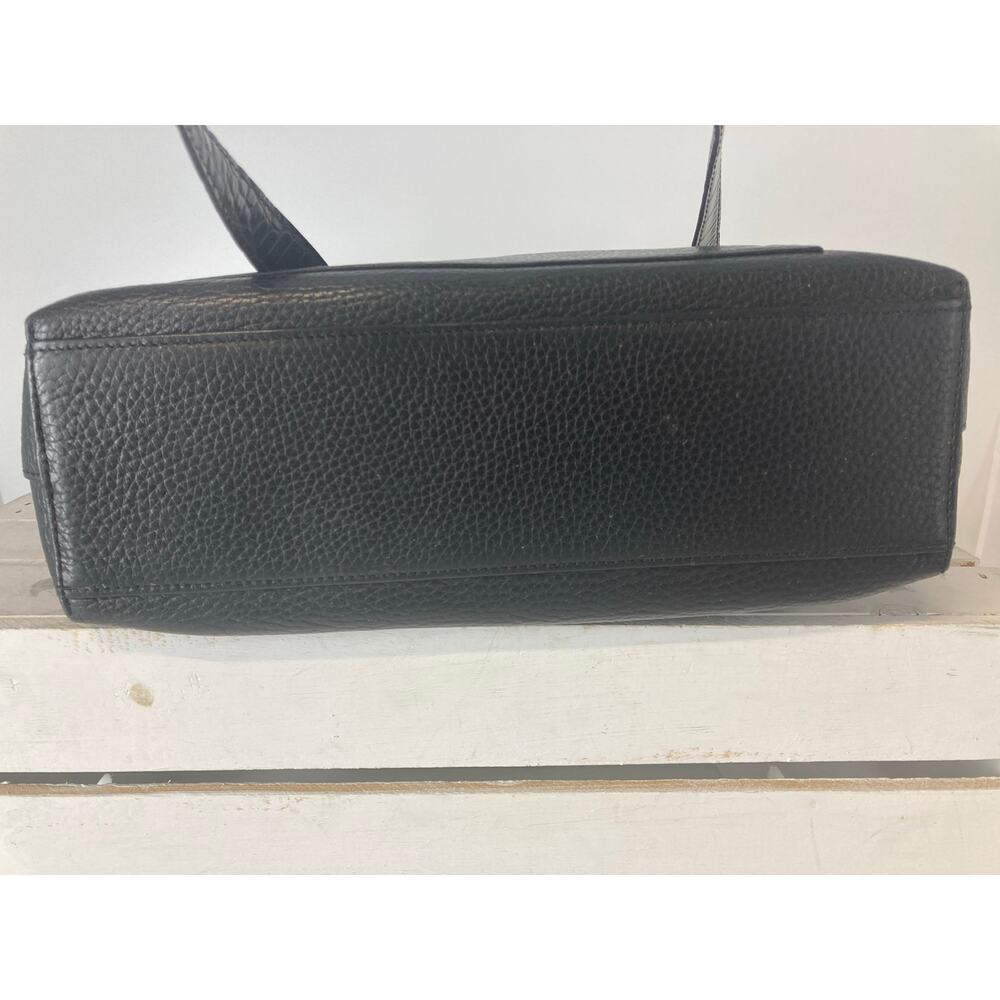 BRIGHTON D136855 MEIDUM BLACK PEBBLED LEATHER SHOULDER BAG - Picture 7 of 12